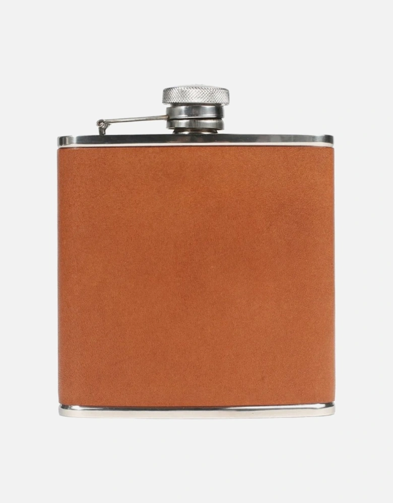 Walton Leather Bound Hip Flask