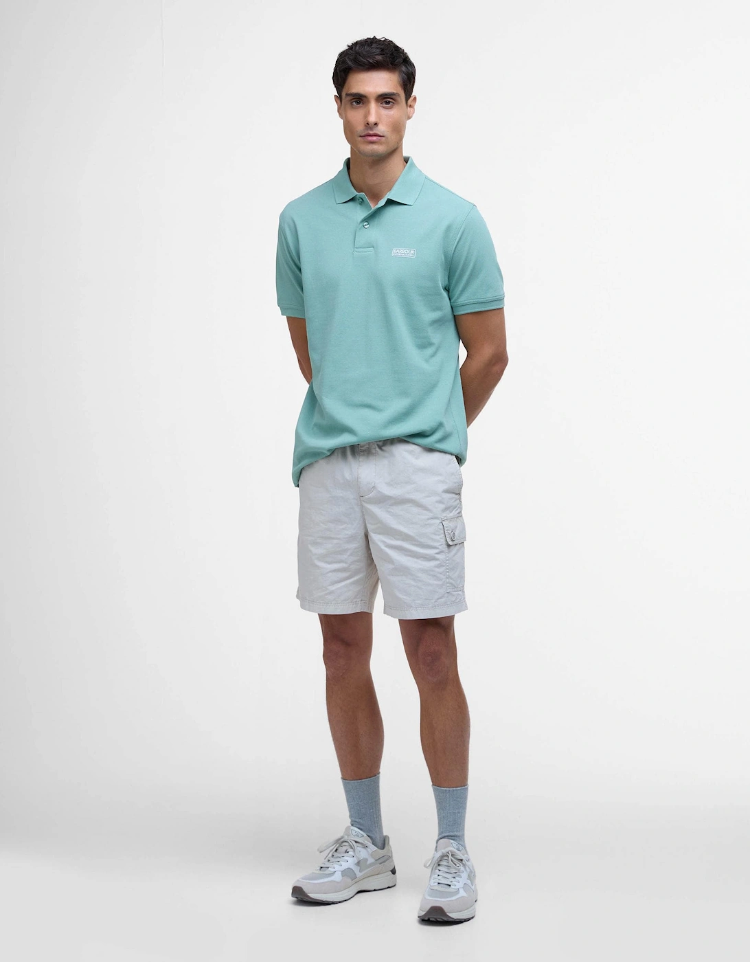 Essential Short Sleeve Mens Polo - Granite Green