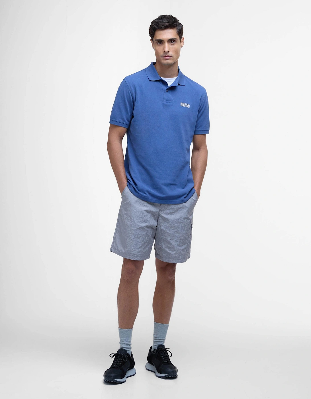 Essential Short Sleeve Mens Polo - North Sea Blue