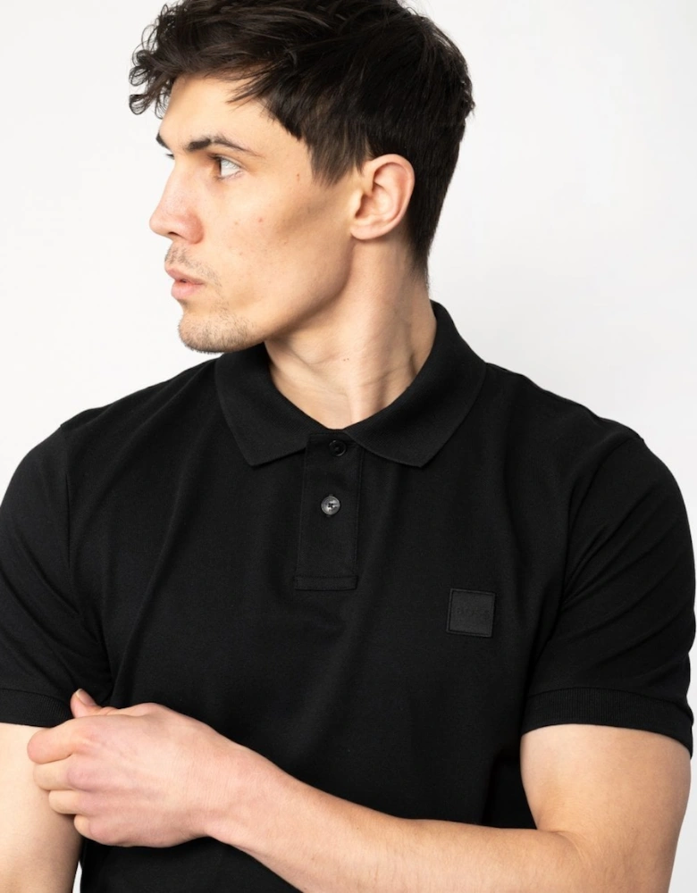 BOSS Orange Passenger Mens Stretch-Cotton Slim-Fit Polo Shirt with Logo Patch NOS
