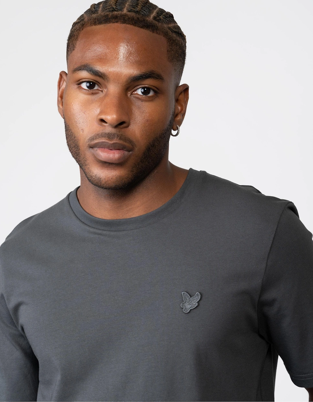 Lyle & Scott Tonal Eagle Mens T-Shirt - W635 Gunmetal