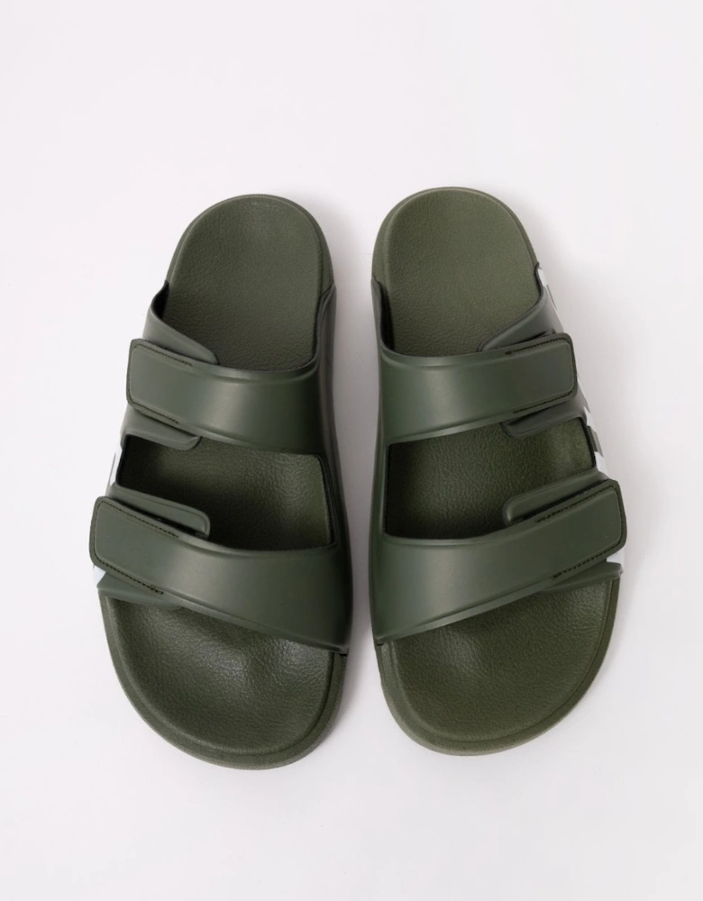 HUGO Evander Mens Logo Sandals with Double Touch-Closure Straps