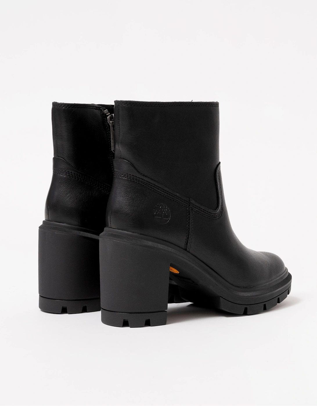 Allington Heights Mid Zip Up Womens Boots - Black Full Grain