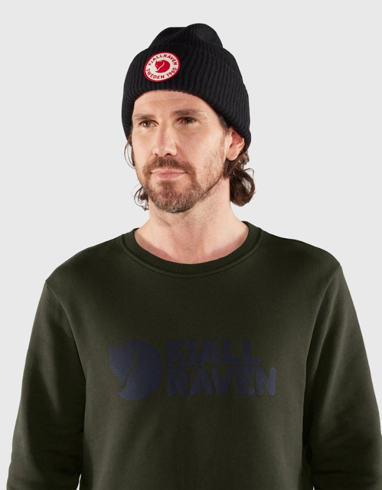 Fjallraven Logo Mens Sweatshirt - Deep Forest 662