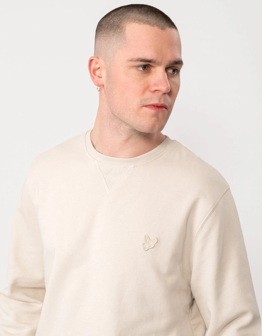 Lyle & Scott Tonal Eagle Mens Crew Neck Sweatshirt
