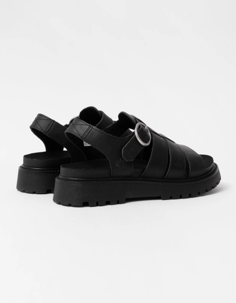 Timberland Clairemont Way Womens Fisherman Sandals - Black Full Grain
