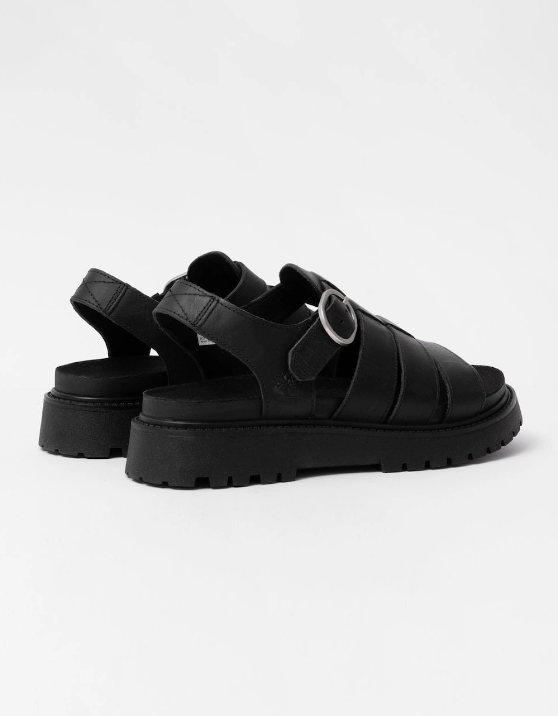 Timberland Clairemont Way Womens Fisherman Sandals - Black Full Grain
