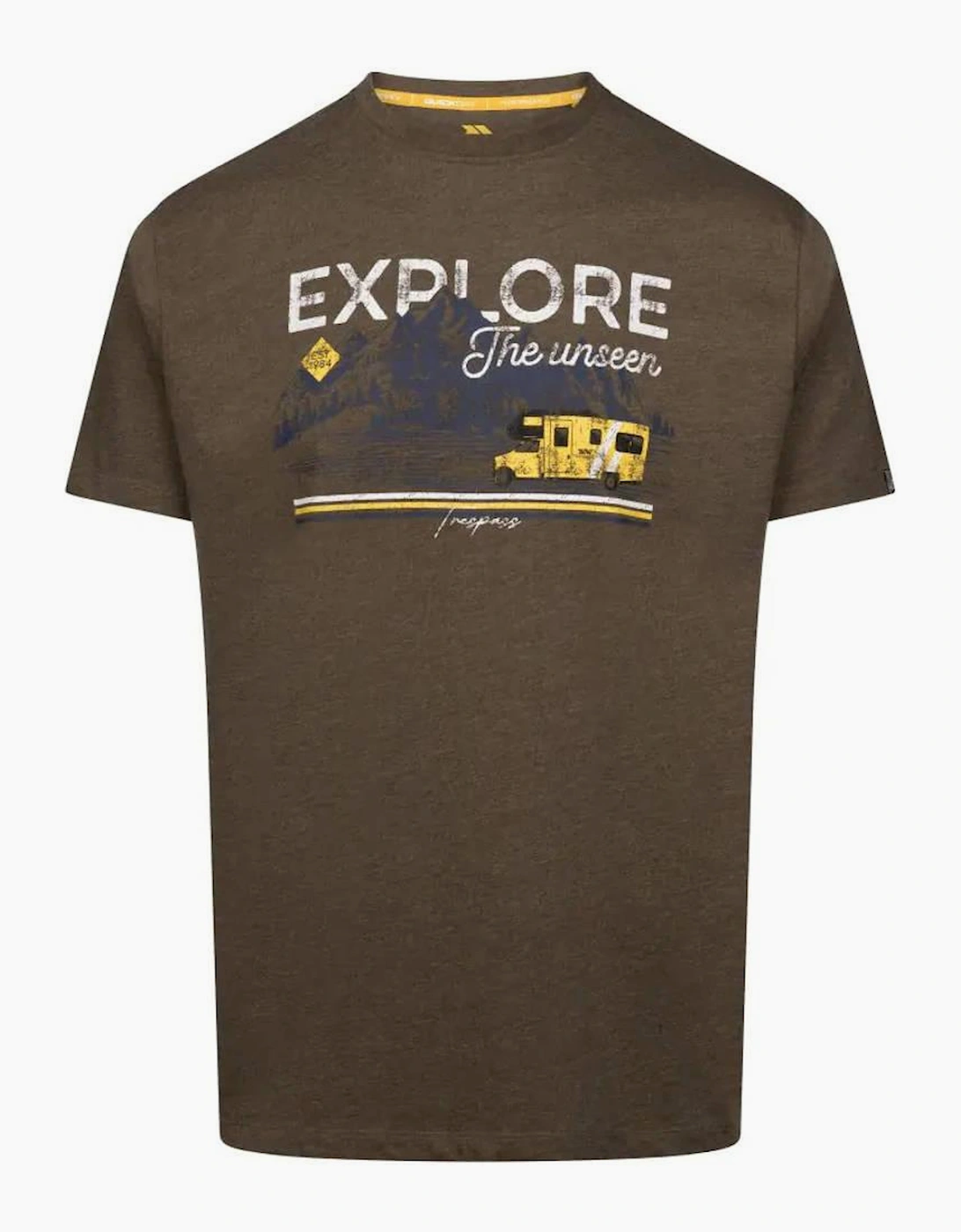 Trespass Men's Brown Thelon Printed Casual T-Shirt - Size: 40