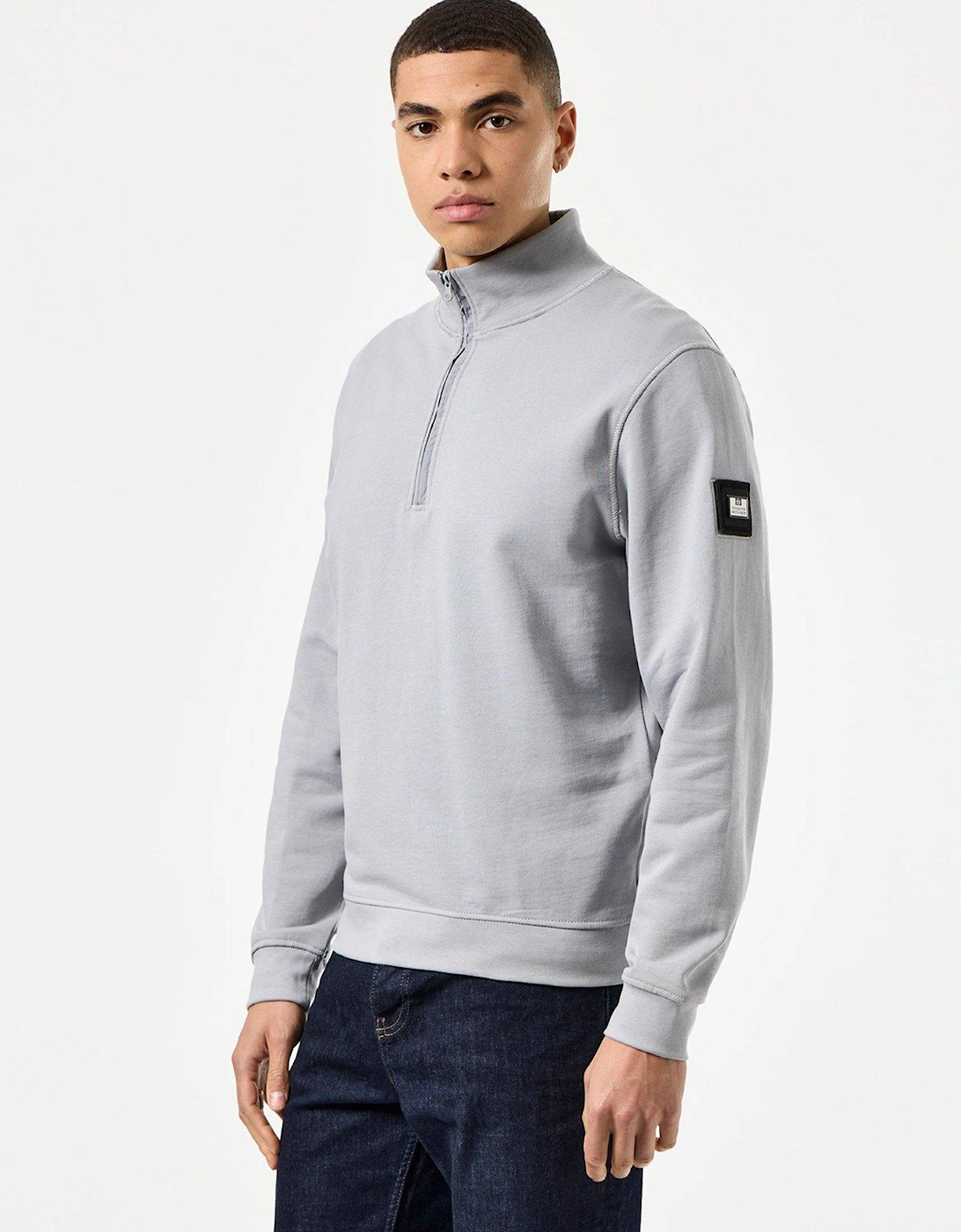 Kraviz Quarter Zip Sweatshirt - Grey, 2 of 1
