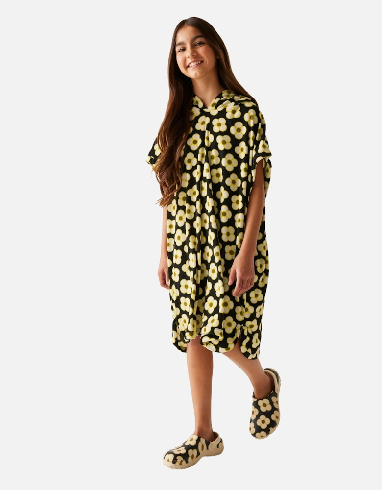 Girls Orla Kiely Spinning Flower Towelling Robe