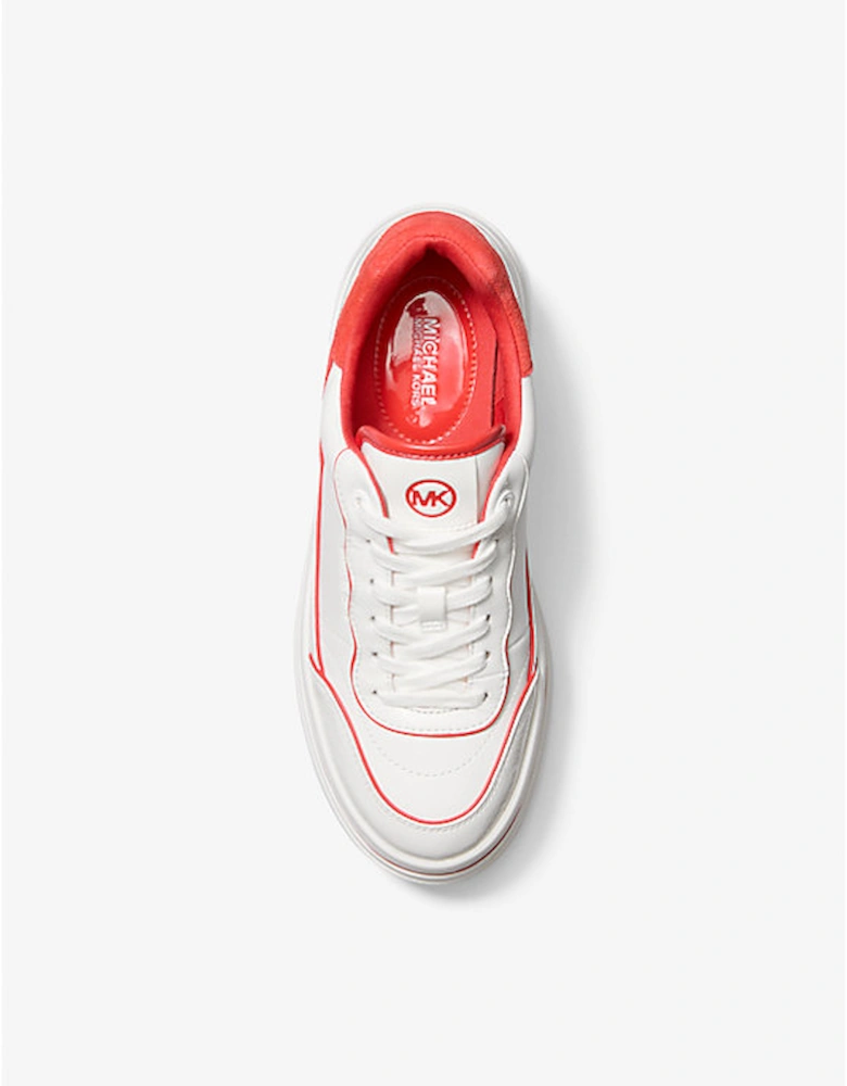 Hayes Two-Tone Leather Platform Sneaker