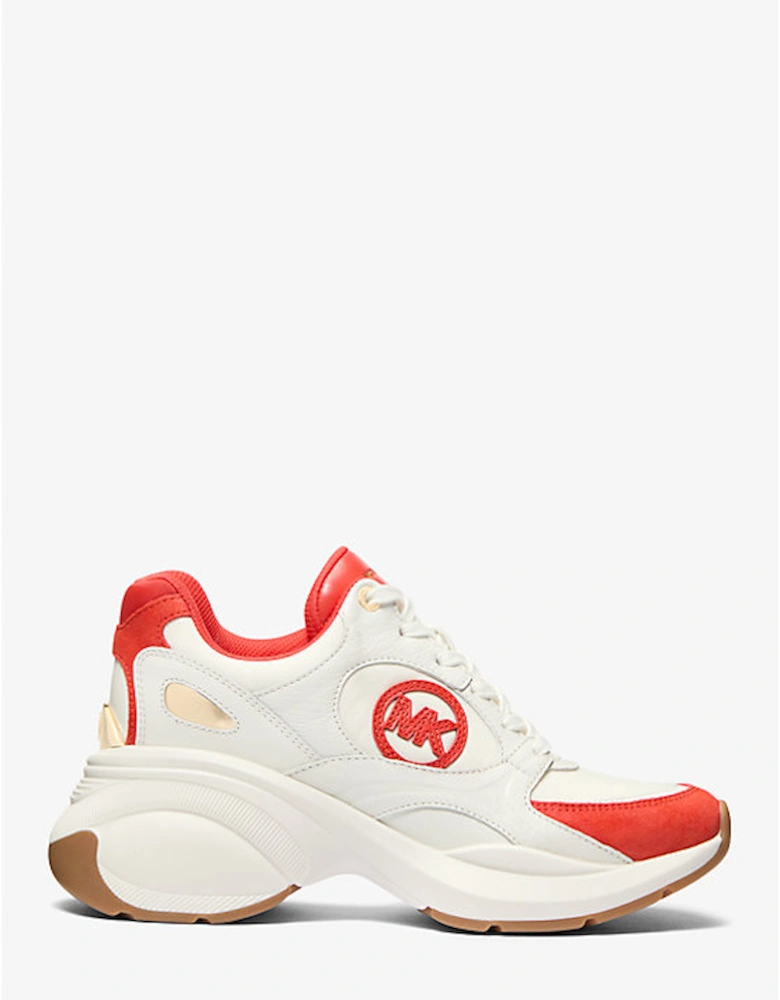 Zuma Two-Tone Leather and Suede Trainer