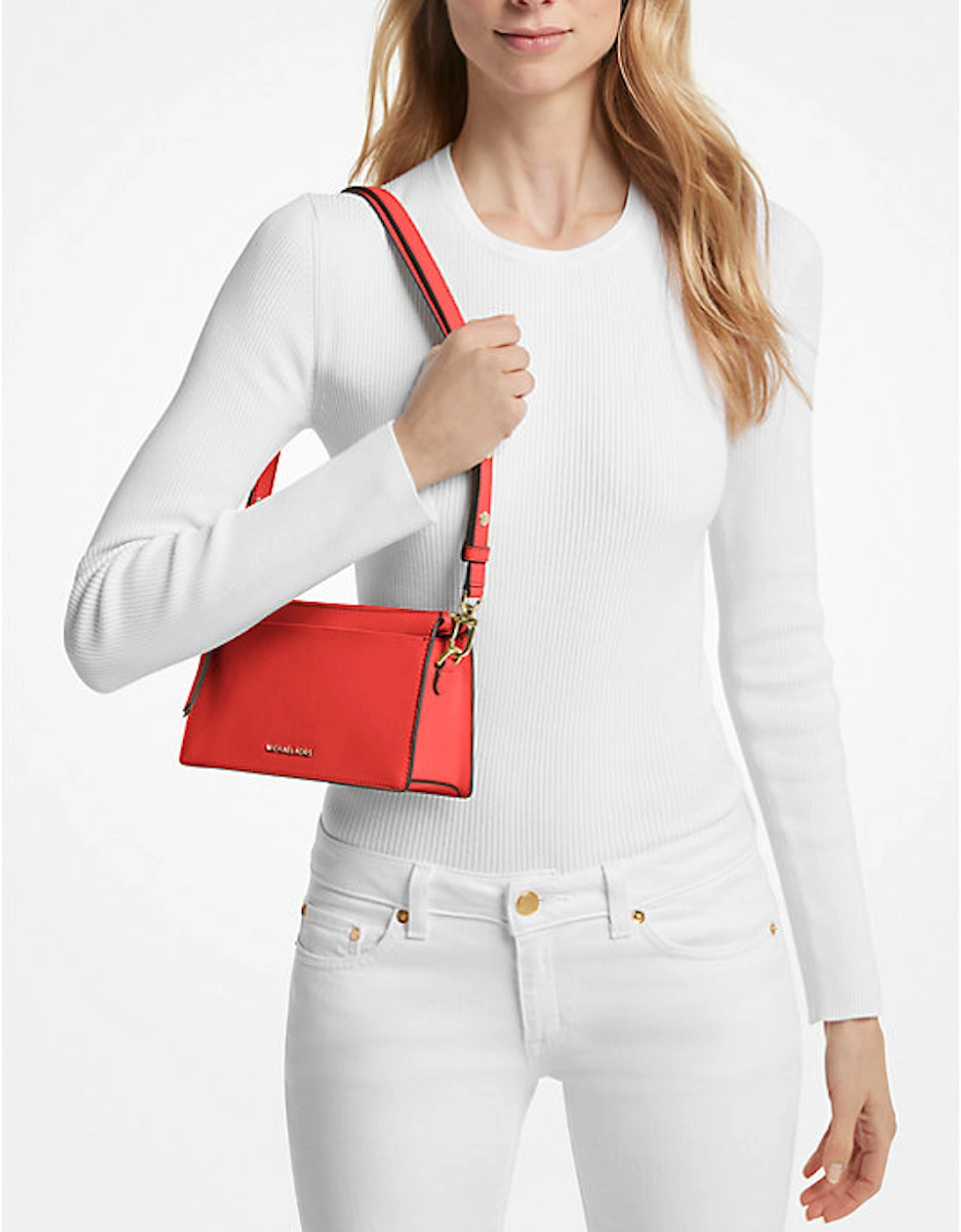 Empire Large Leather Convertible Crossbody Bag