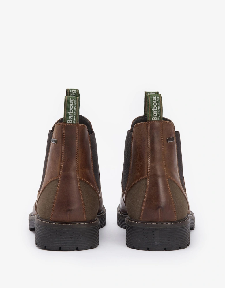 Patton Mens Chelsea Boots - Teak