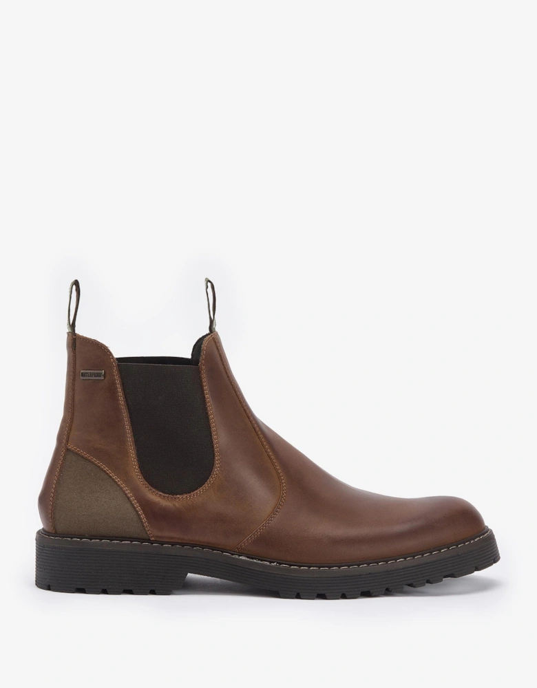 Patton Mens Chelsea Boots - Teak