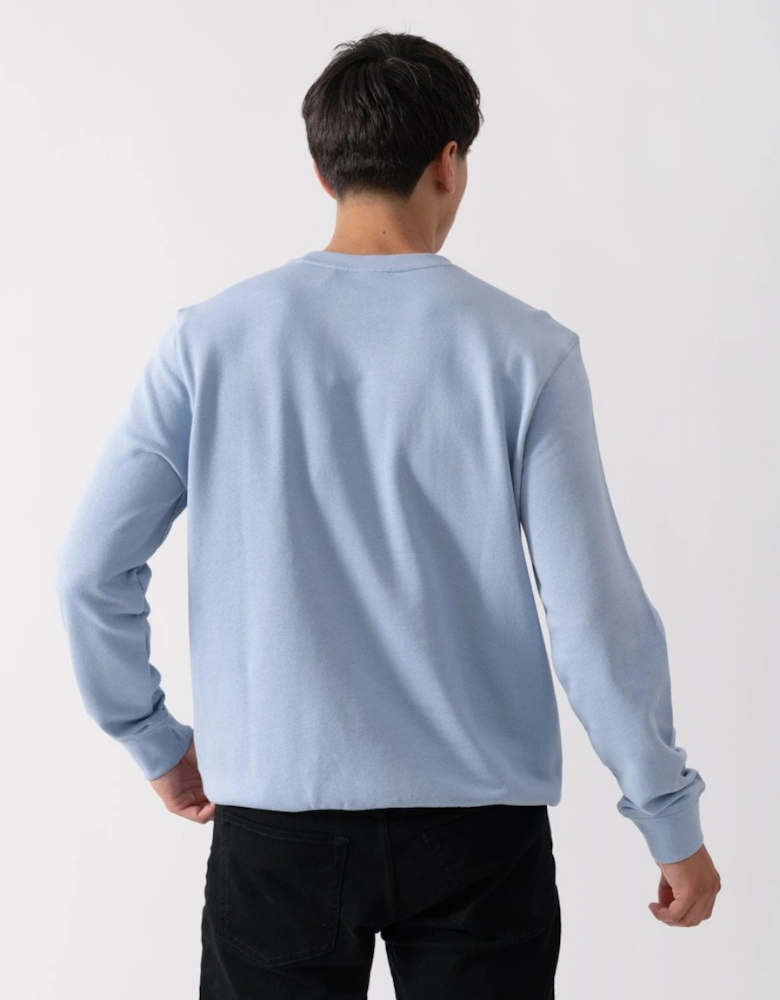 BOSS Orange Westart Mens Crew Neck Sweatshirt With Logo Patch