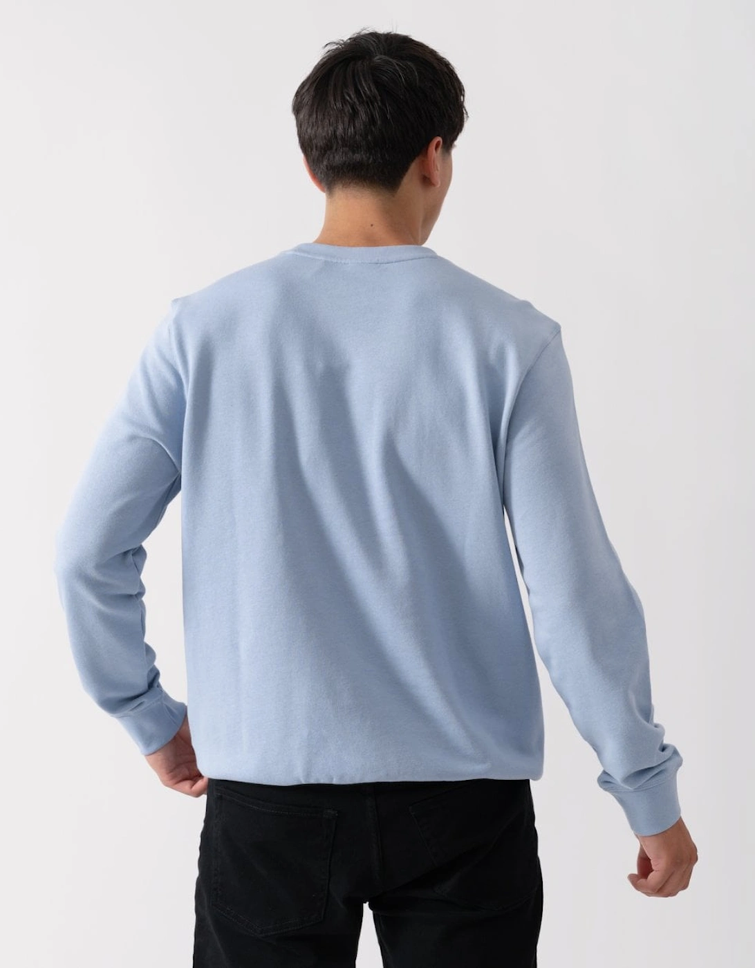 BOSS Orange Westart Mens Crew Neck Sweatshirt With Logo Patch
