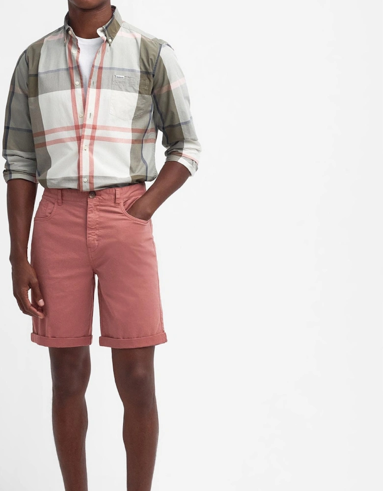 Overdyed Mens Twill Shorts