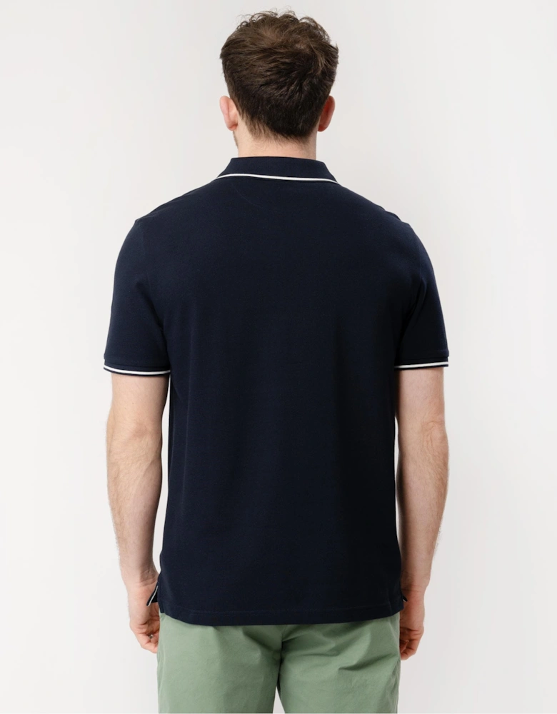 Mens Short Sleeve Tipping Pique Polo