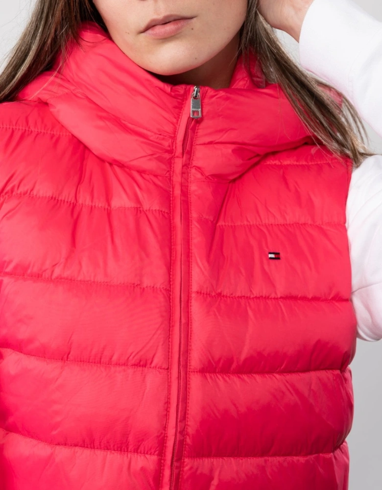 Lightweight Padded Womens Hooded Vest