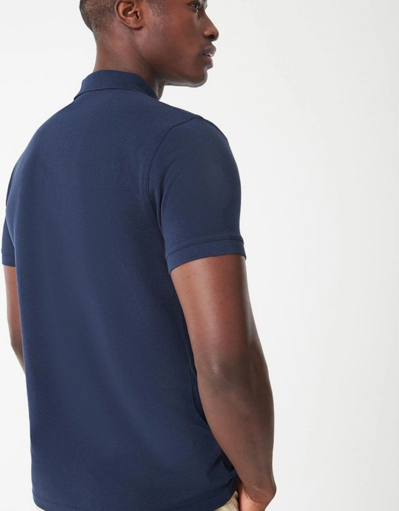 Essential Short Sleeve Mens Polo - International Navy