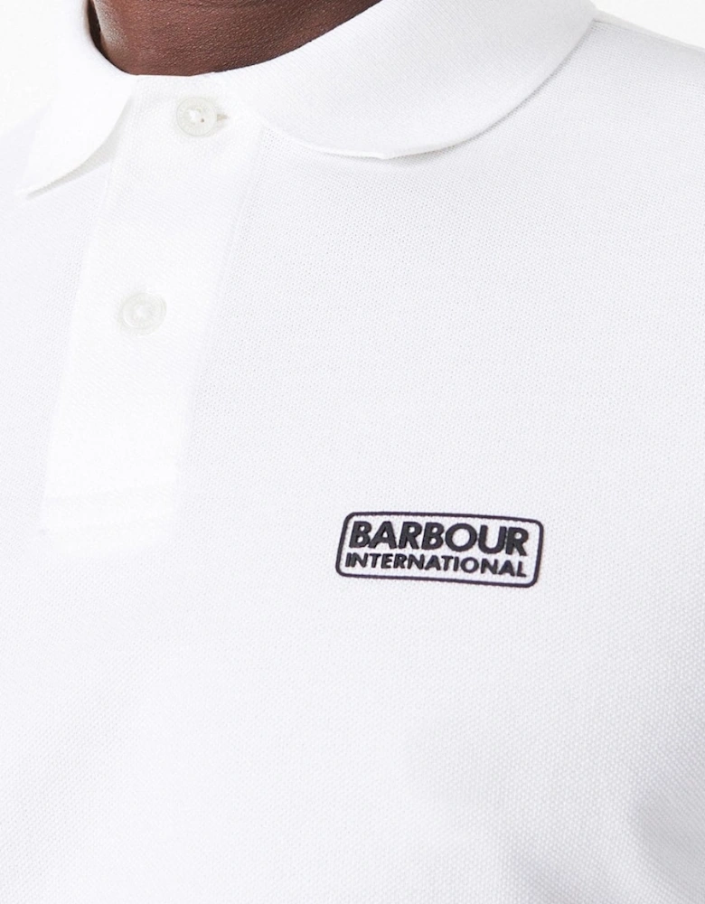 Essential Short Sleeve Mens Polo - White