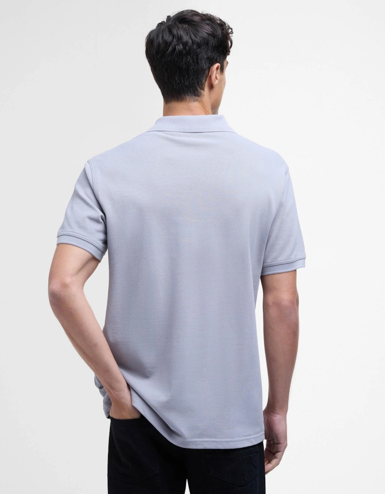 Essential Short Sleeve Mens Polo - Pale Slate