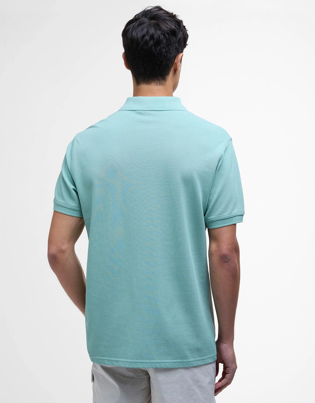 Essential Short Sleeve Mens Polo - Granite Green