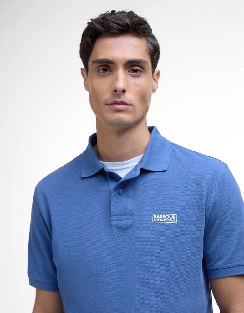 Essential Short Sleeve Mens Polo - North Sea Blue