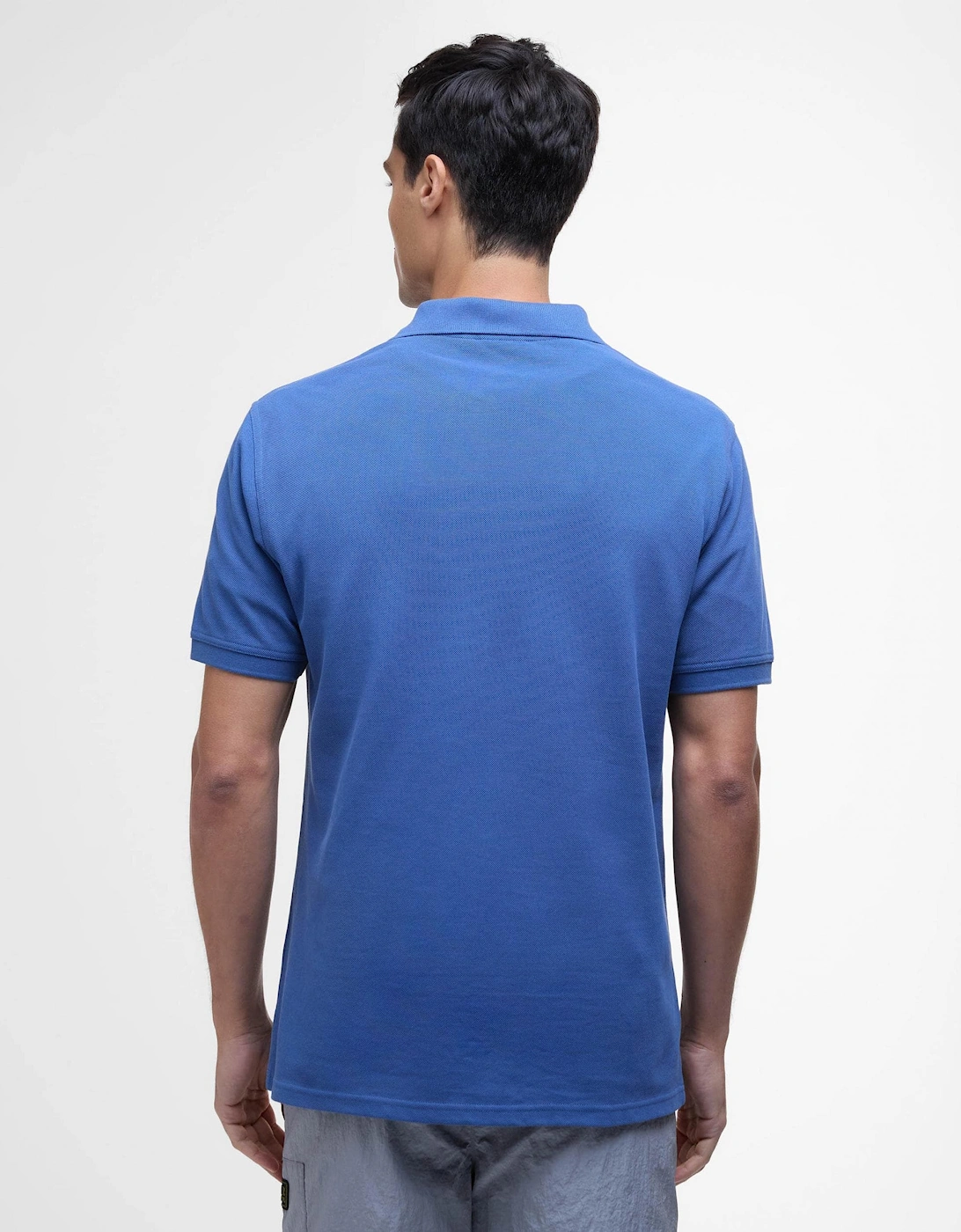 Essential Short Sleeve Mens Polo - North Sea Blue