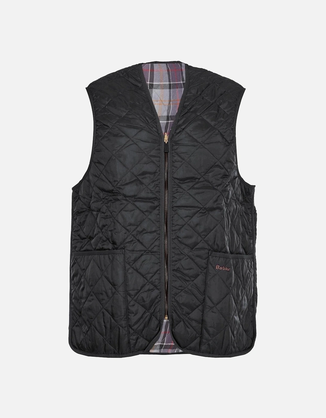 Quilted Mens Waistcoat/Zip-In Liner
