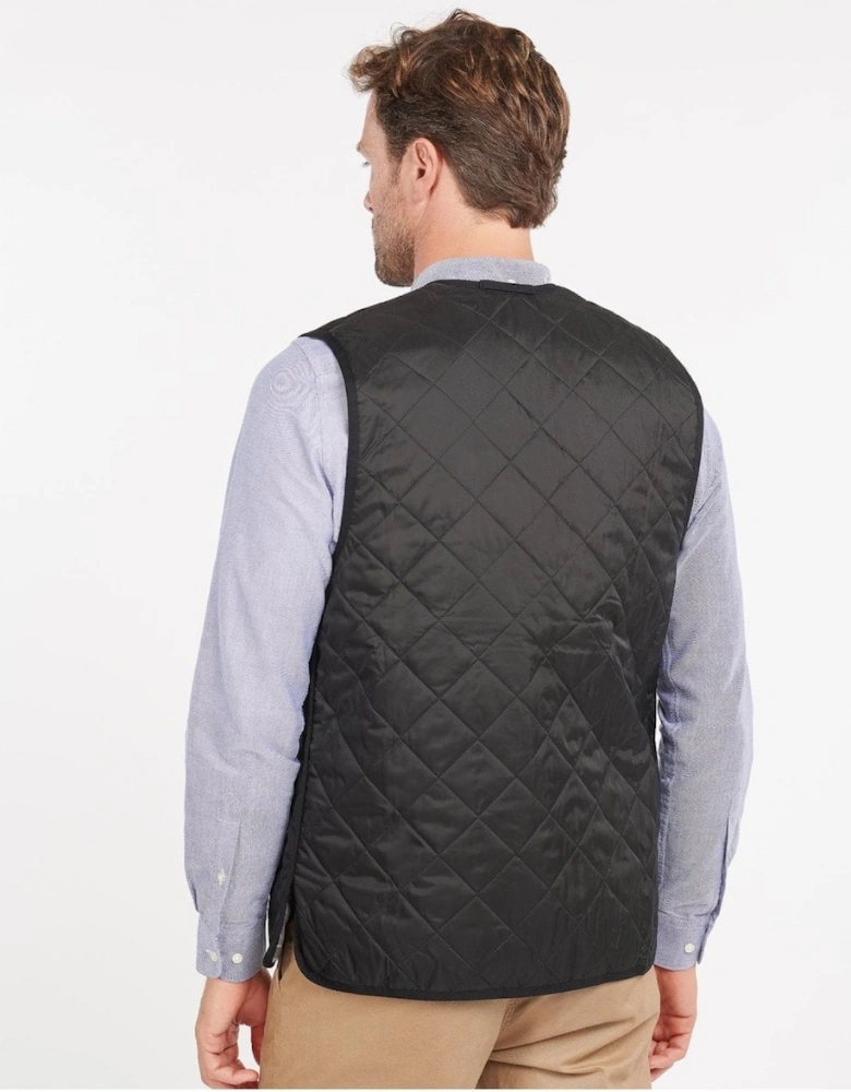 Quilted Mens Waistcoat/Zip-In Liner