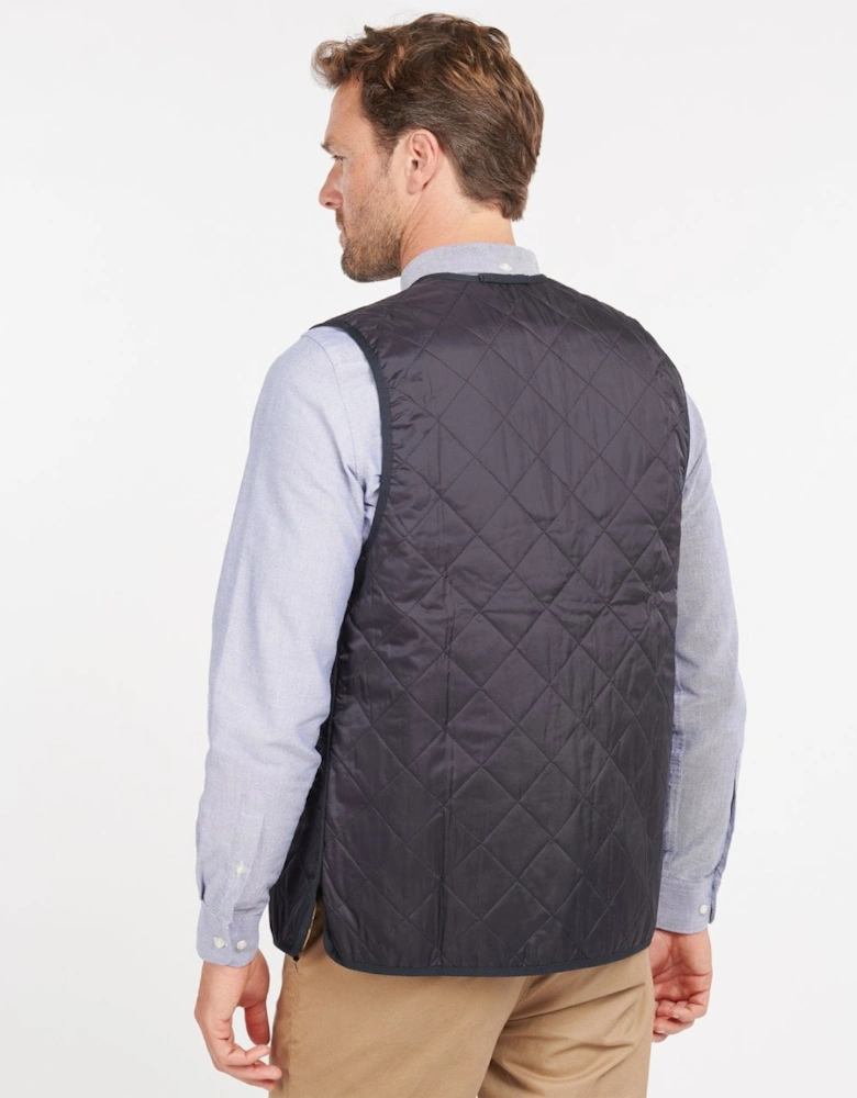 Quilted Mens Waistcoat/Zip-In Liner