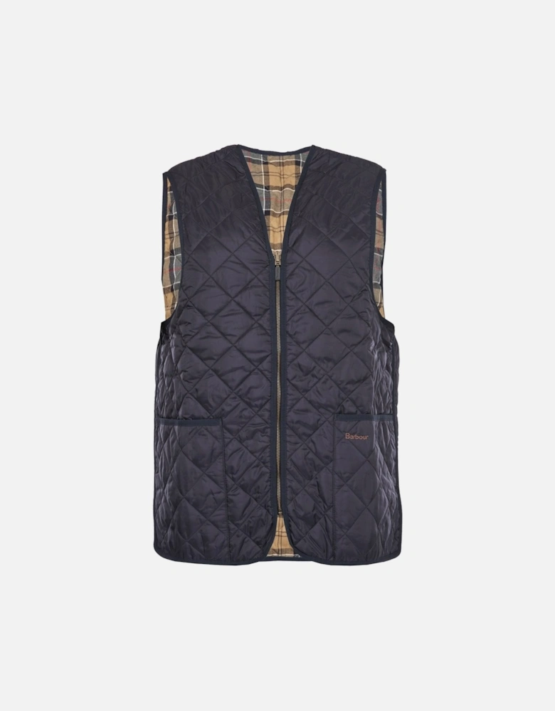 Quilted Mens Waistcoat/Zip-In Liner