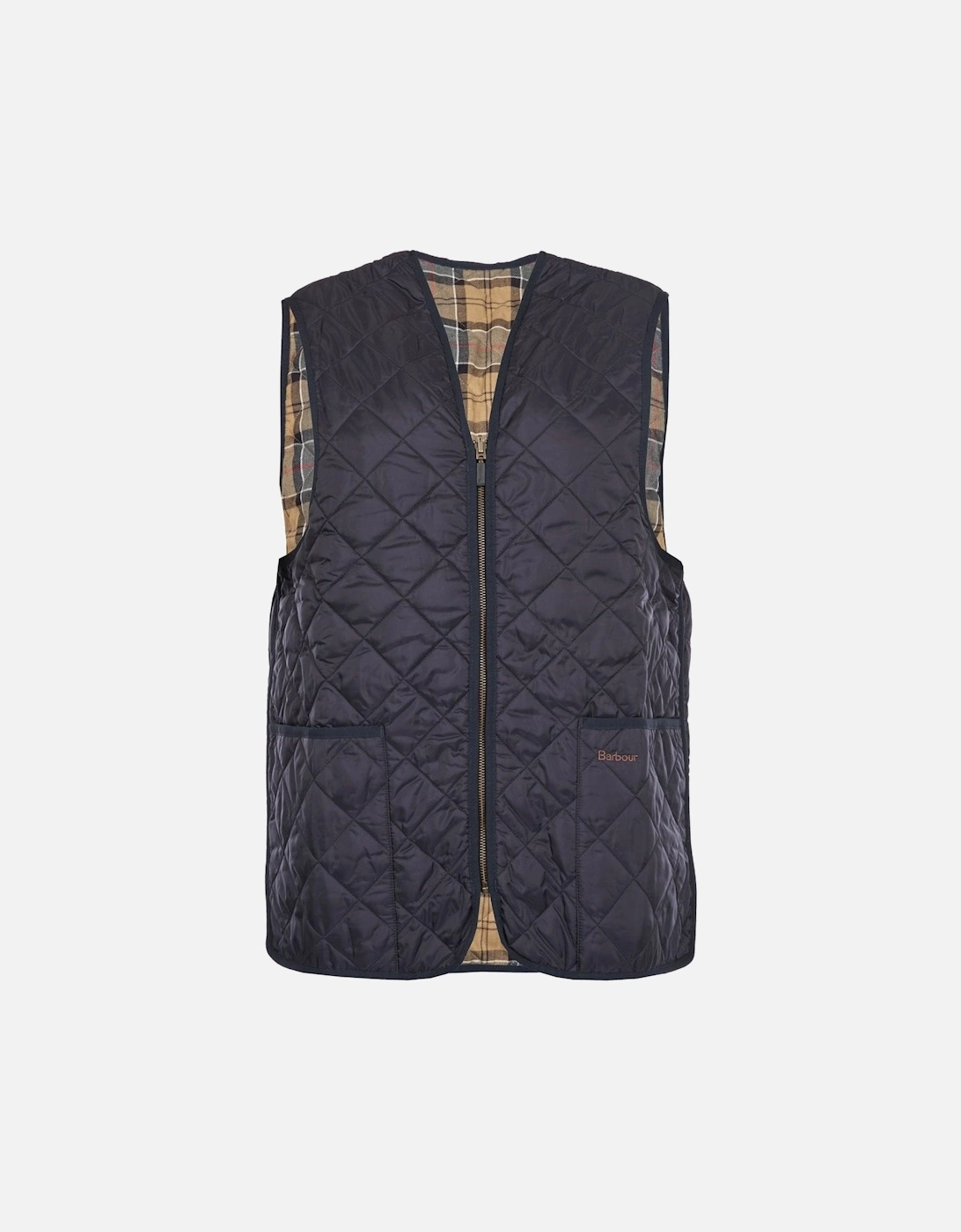 Quilted Mens Waistcoat/Zip-In Liner