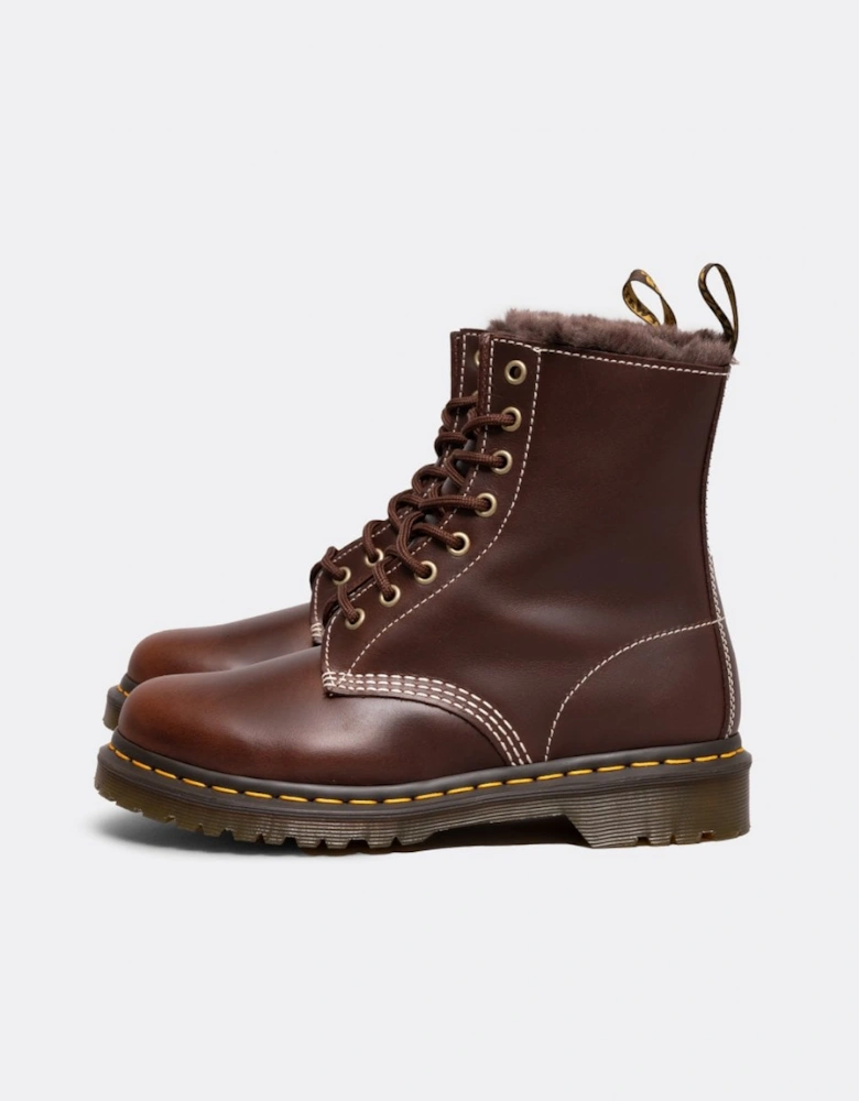 1460 Serena Pull Up Womens Faux Fur Lined Boots