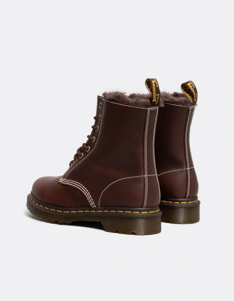 1460 Serena Pull Up Womens Faux Fur Lined Boots