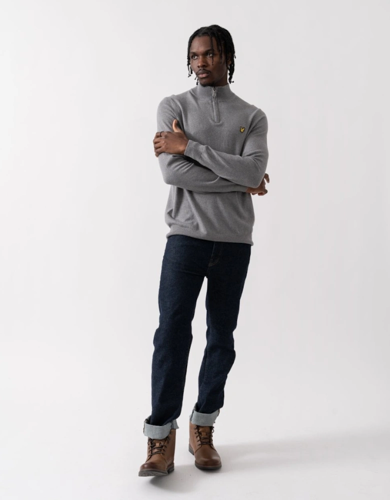Lyle & Scott Cotton Merino Mens Quarter Zip Jumper