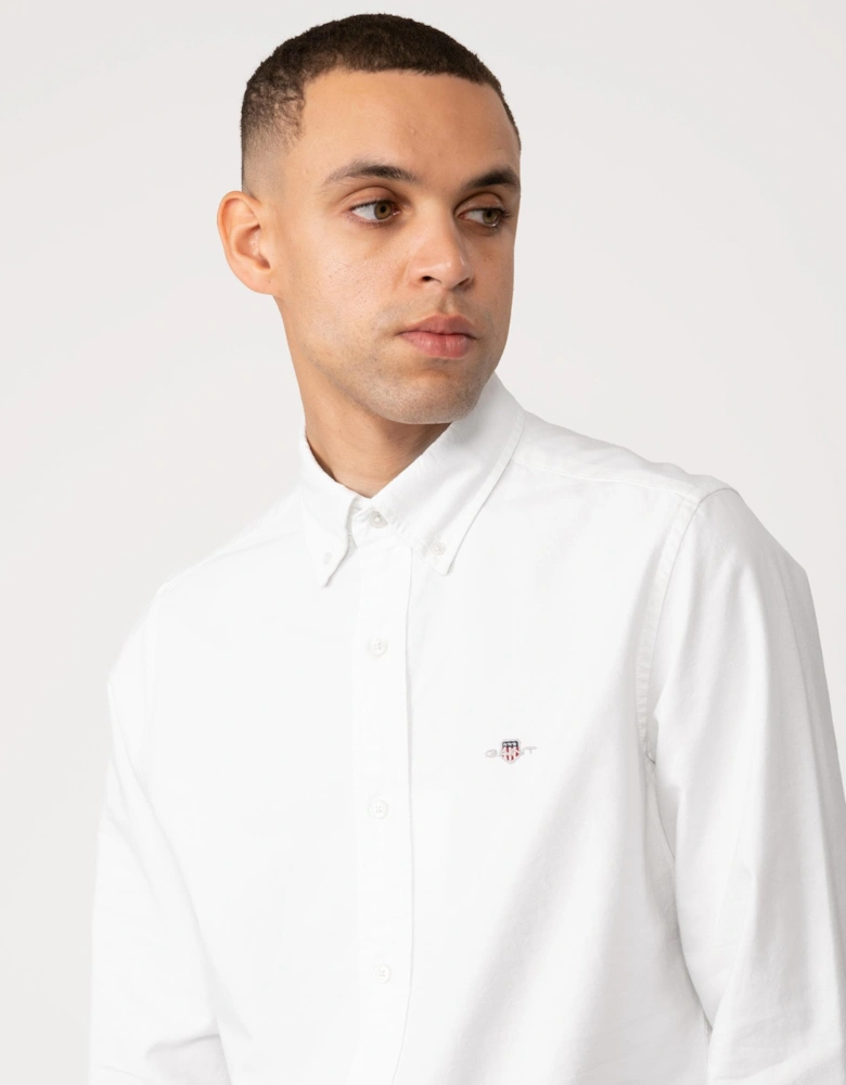 Mens Slim Fit Long Sleeve Oxford Shirt