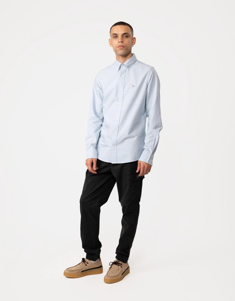 Mens Slim Fit Long Sleeve Oxford Shirt