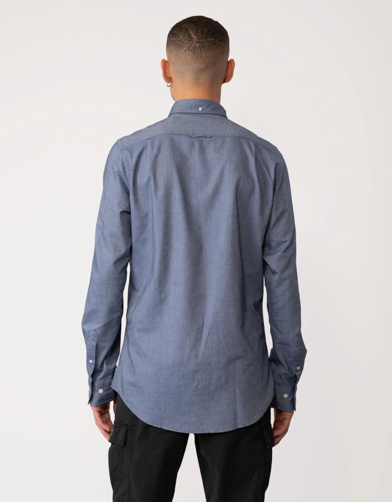 Mens Slim Fit Long Sleeve Oxford Shirt