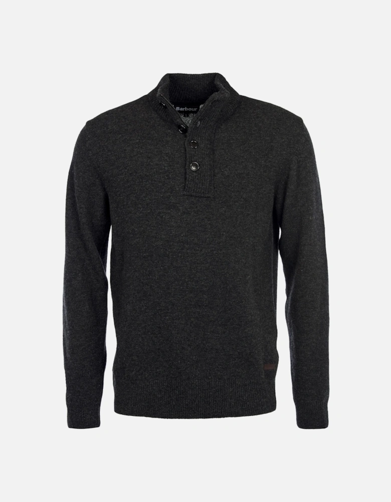Patch Half Zip Mens Jumper