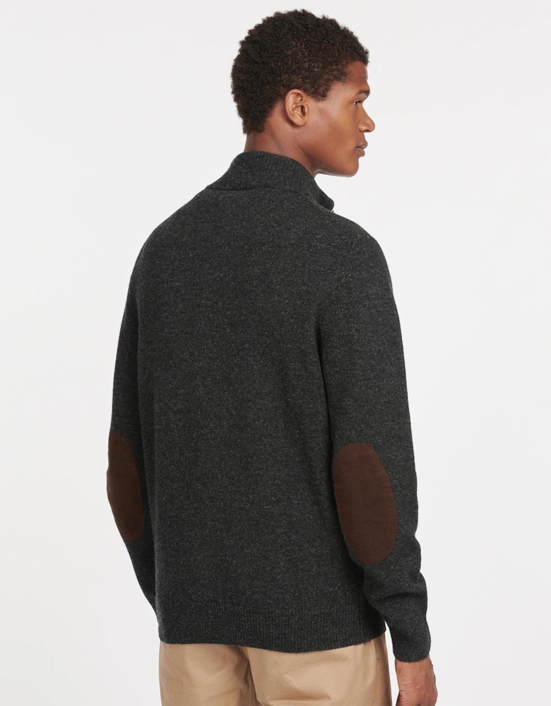 Patch Half Zip Mens Jumper