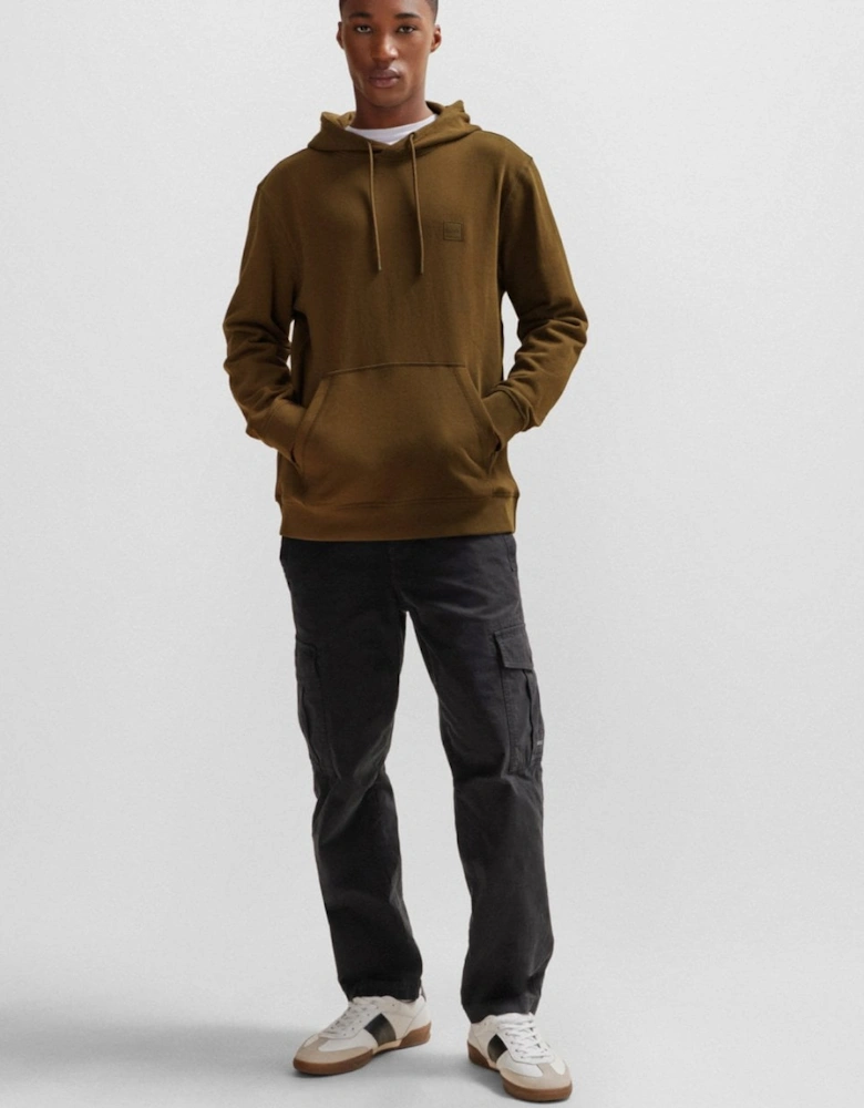 BOSS Orange Wetalk Mens Pullover Hoodie With Logo Patch