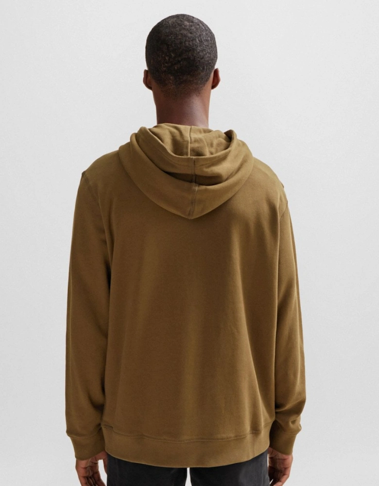 BOSS Orange Wetalk Mens Pullover Hoodie With Logo Patch