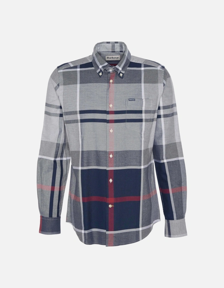 Dunoon Tailored Mens Shirt - Blue Granite