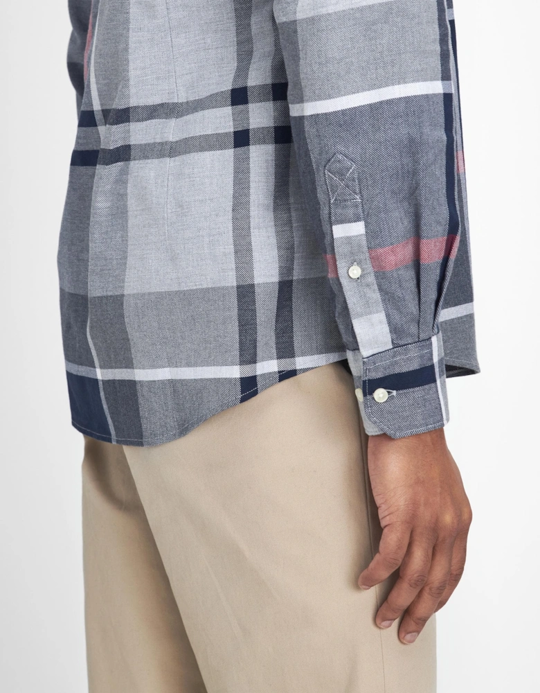 Dunoon Tailored Mens Shirt - Blue Granite