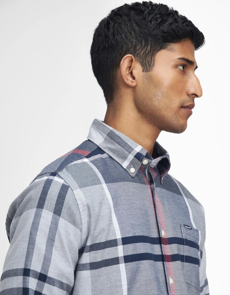 Dunoon Tailored Mens Shirt - Blue Granite