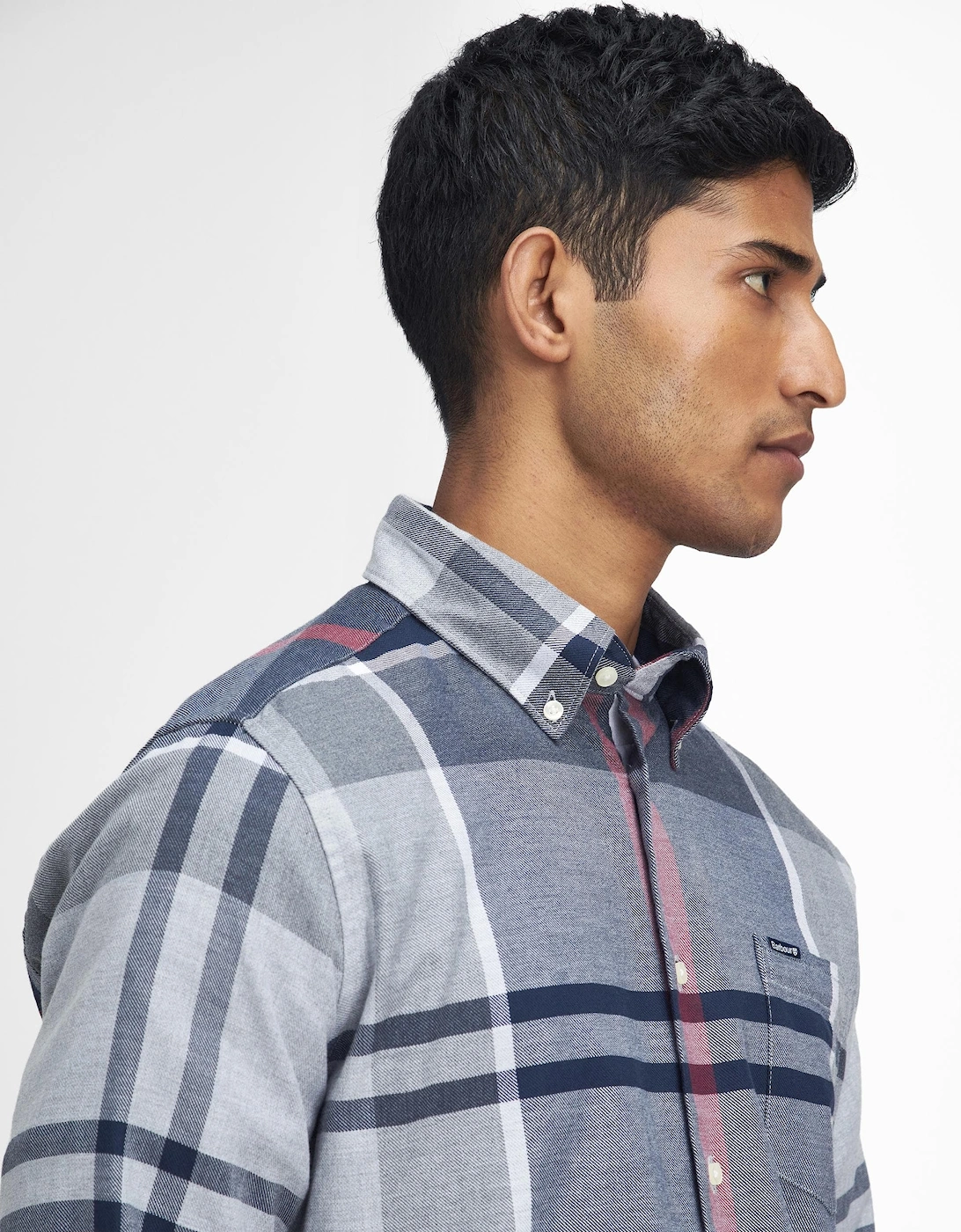 Dunoon Tailored Mens Shirt - Blue Granite