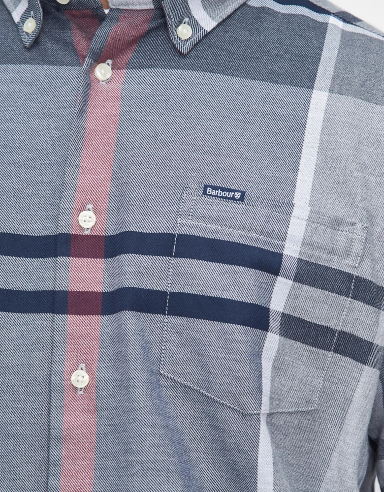 Dunoon Tailored Mens Shirt - Blue Granite